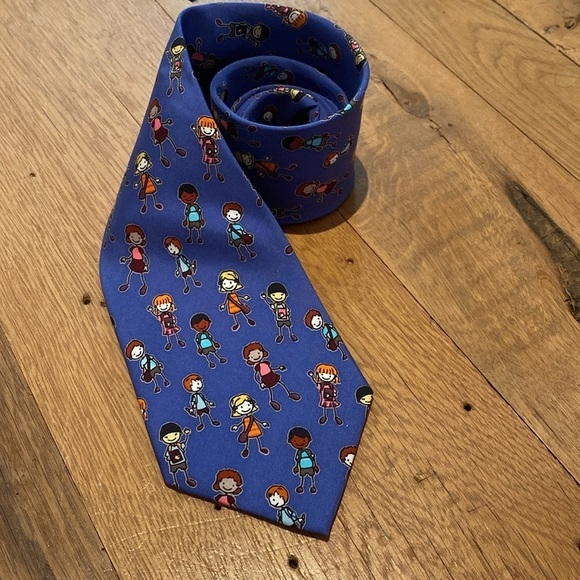 Alan W Madden Imperial Potentate 2012 - 2013 Children of the World Silk Tie - Picture 3 of 5